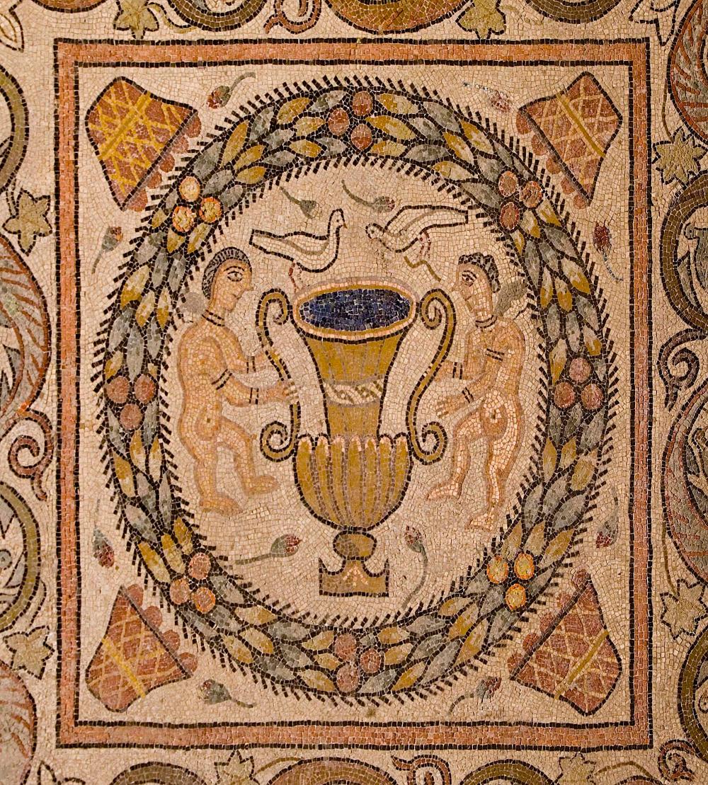 Mosaico en el Museo de Navarra